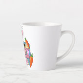 Hip-Hop Easter Bunny Mixtape – Retro Cassette Latte Mok (Rechts)