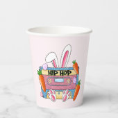 Hip-Hop Easter Bunny Mixtape – Retro Cassette Papieren Bekers (Achterkant)
