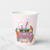 Hip-Hop Easter Bunny Mixtape – Retro Cassette Papieren Bekers (Voorkant)
