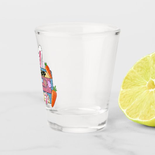 Hip-Hop Easter Bunny Mixtape – Retro Cassette Shot Glas (Rechts)