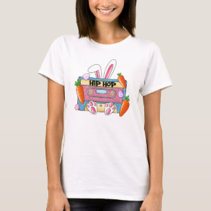 Hip-Hop Easter Bunny Mixtape – Retro Cassette T-shirt