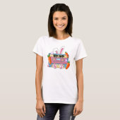 Hip-Hop Easter Bunny Mixtape – Retro Cassette T-shirt (Voorkant volledig)