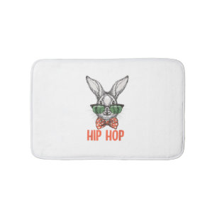 Hip Hop Easter Bunny Nerd Hipster Rabbit Badmat