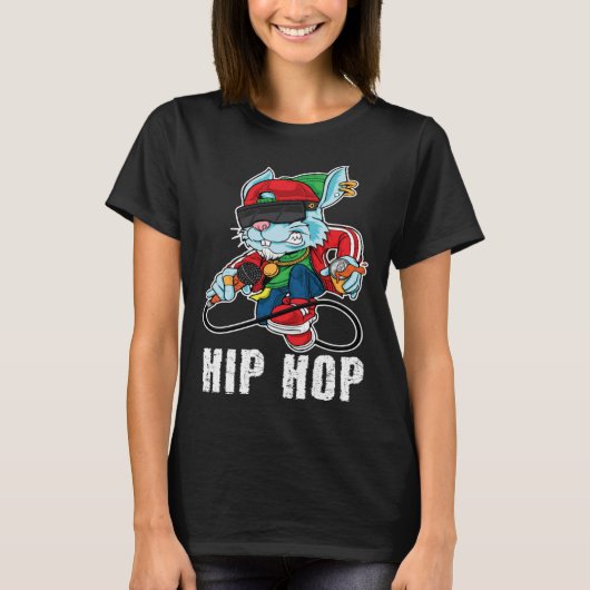 Hip Hop Easter Easter Bunny T-shirt (Voorkant)