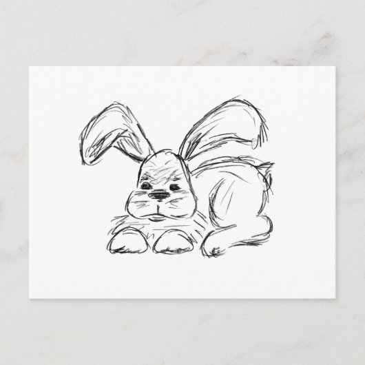 Hip Hop, een Bunny Rabbit Briefkaart (Voorkant)