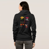 Hip Hop Elementen Ritssluiting Hoodie MC DJ Breakd (Achterkant volledig)