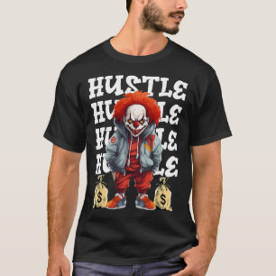 Hip Hop Enge Clown Hustle Geld Urbyn Streetwear T-shirt