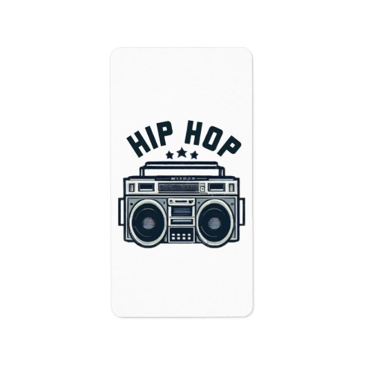 Hip hop etiket (Voorkant)
