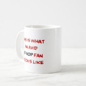 hip hop fan , vid koffiemok (Voorkant links)
