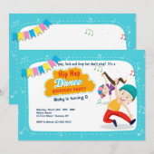 Hip Hop Feest Dansen Kaart (Voorkant / Achterkant)