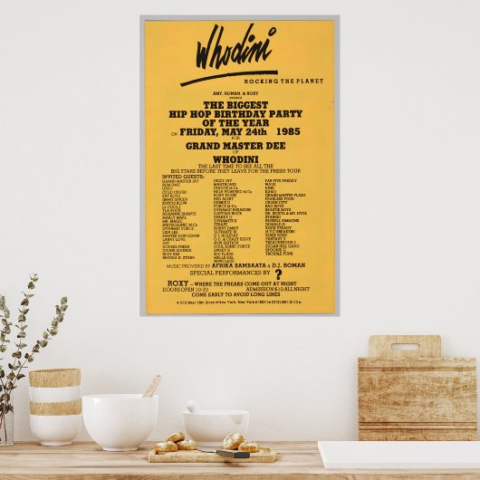 Hip Hop Flyer Poster (Keuken)