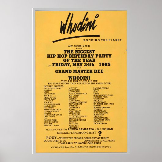 Hip Hop Flyer Poster (Voorkant)