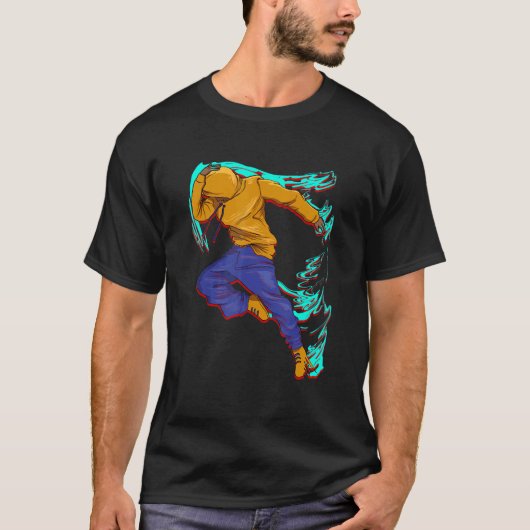 Hip Hop Freestyle Breakdance Oude School T-shirt (Voorkant)
