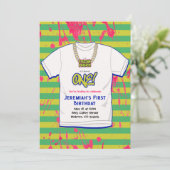 Hip Hop Fresh Eerste Verjaardag Kaart (Staand voorkant)