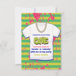 Hip Hop Fresh One met foto Bedankt Kaart