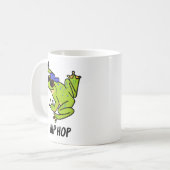 Hip Hop Funny Hopping Frog Pun Koffiemok (Voorkant links)