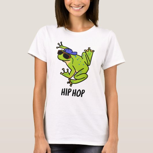 Hip Hop Funny Hopping Frog Pun T-shirt (Voorkant)