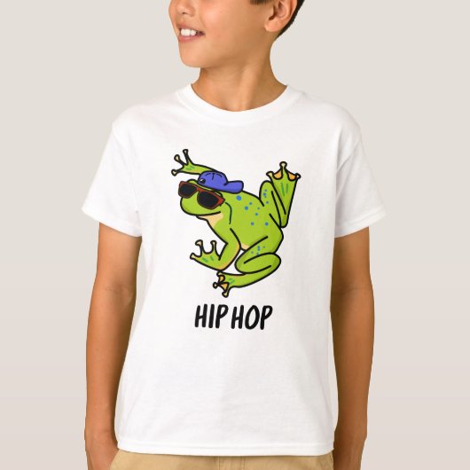 Hip Hop Funny Hopping Frog Pun T-shirt (Voorkant)