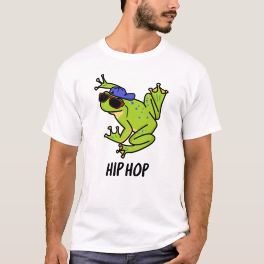 Hip Hop Funny Hopping Frog Pun T-shirt (Voorkant)