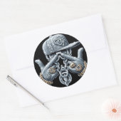 Hip Hop Gangster Bling Rapper Ronde Sticker (Envelop)