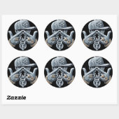 Hip Hop Gangster Bling Rapper Ronde Sticker (Vel)