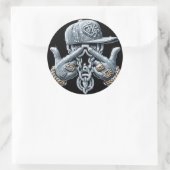 Hip Hop Gangster Bling Rapper Ronde Sticker (Tas)