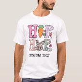 "Hip Hop" Gepersonaliseerd Paasfeest T-shirt (Bulk (Voorkant)