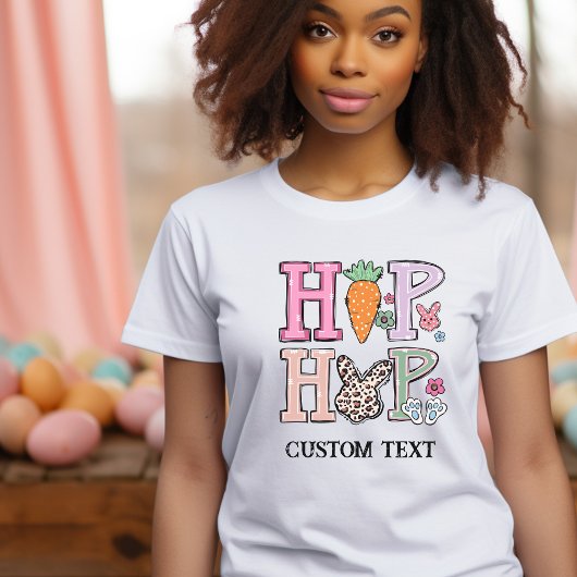 "Hip Hop" Gepersonaliseerd Paasfeest T-shirt (Bulk