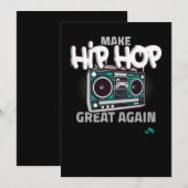 Hip Hop Gift | Maak Hip Hop weer geweldig Feestdagenkaart (Voorkant / Achterkant)