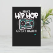 Hip Hop Gift | Maak Hip Hop weer geweldig Feestdagenkaart (Staand voorkant)