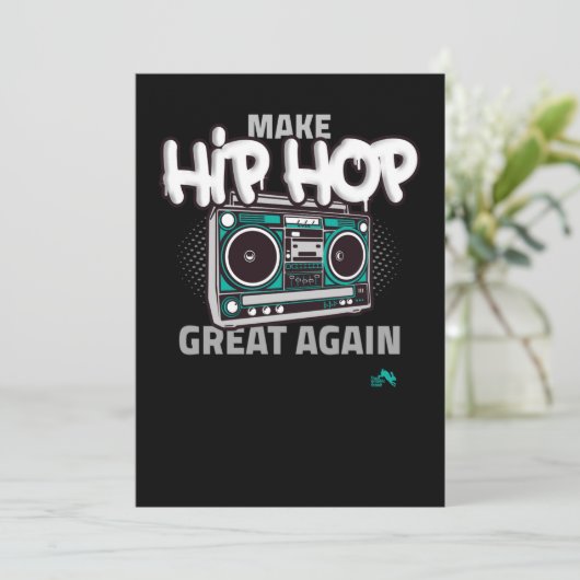 Hip Hop Gift | Maak Hip Hop weer geweldig Feestdagenkaart (Staand voorkant)