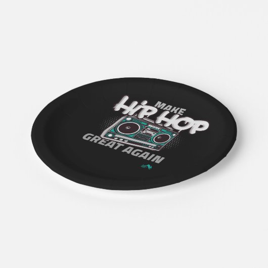 Hip Hop Gift | Maak Hip Hop weer geweldig Papieren Bordje (Gekanteld)