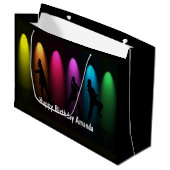 Hip Hop Girl Birthday Custom LG GB Groot Cadeauzakje (Voorkant Gekanteld)