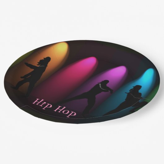 Hip Hop Girl Birthday Party Borden Papieren Bordje (Gekanteld)