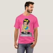 Hip Hop Girl Inspirerend DJ T-shirt (Voorkant volledig)