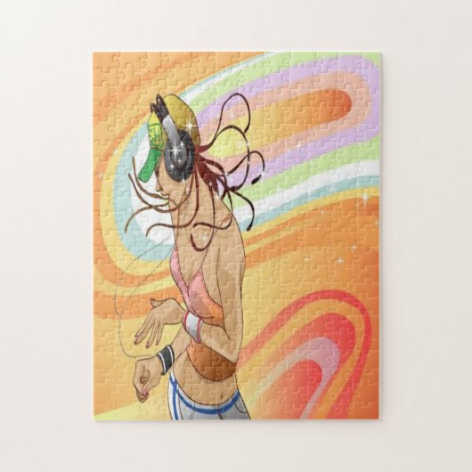 Hip Hop Girl Puzzle Legpuzzel (Verticaal)