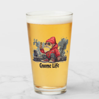 Hip Hop Gnome Illustratie - Gnome Life Glas