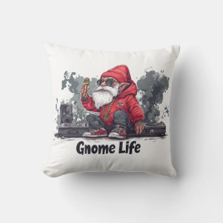 Hip Hop Gnome Illustratie - Gnome Life Kussen