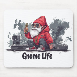 Hip Hop Gnome Illustratie - Gnome Life Muismat