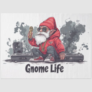 Hip Hop Gnome Illustratie - Gnome Life Tissuepapier