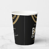 Hip Hop Gold Chain Baby shower Papieren Bekers (Rechts)