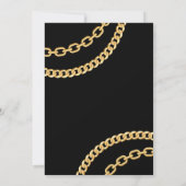 Hip Hop Gold Cuban Link Chain Uitnodiging voor ver (Achterkant)