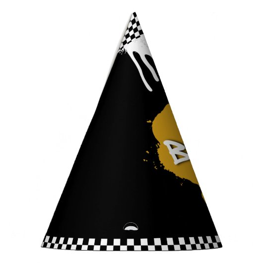 Hip Hop Gold Graffiti B-Boy berucht op een dag Feesthoedjes (Links)