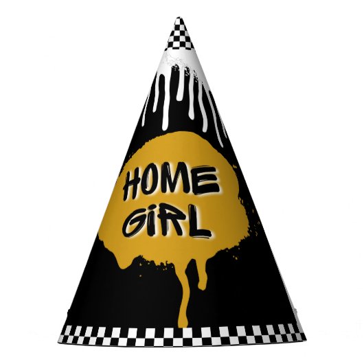 Hip Hop Gold| Home Girl |Eergisteren bekend Feesthoedjes (Voorkant)