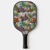 Hip Hop Graffiti aangepast monogram Pickleball Paddle (Voorkant)