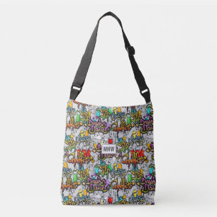 Hip Hop Graffiti custom monogram tassen