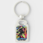 Hip Hop Graffiti Dancer Persoonlijk Sleutelhanger (Voorkant)