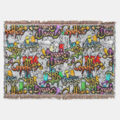 Hip Hop Graffiti goot deken (Voorkant)