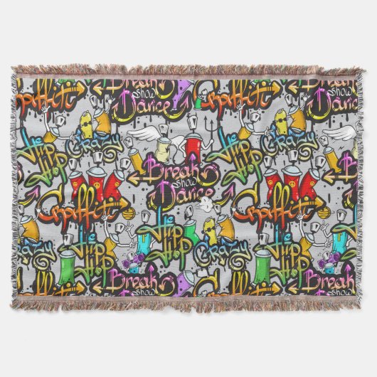 Hip Hop Graffiti goot deken (Voorkant)