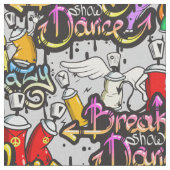 Hip Hop Graffiti Patroonstructuur Stof (Close Up)
